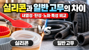 실리콘과 일반 고무의 차이 비교 썸네일