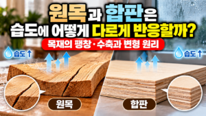 원목과 합판, 습도 반응 비교 썸네일