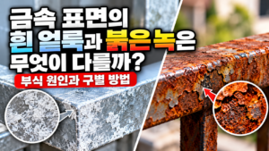 흰 부식과 붉은 녹 비교 분석 썸네일